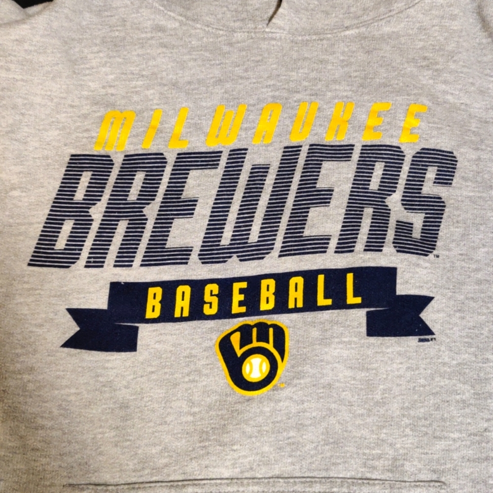 Milwaukee Brewers Grey M Hoodie